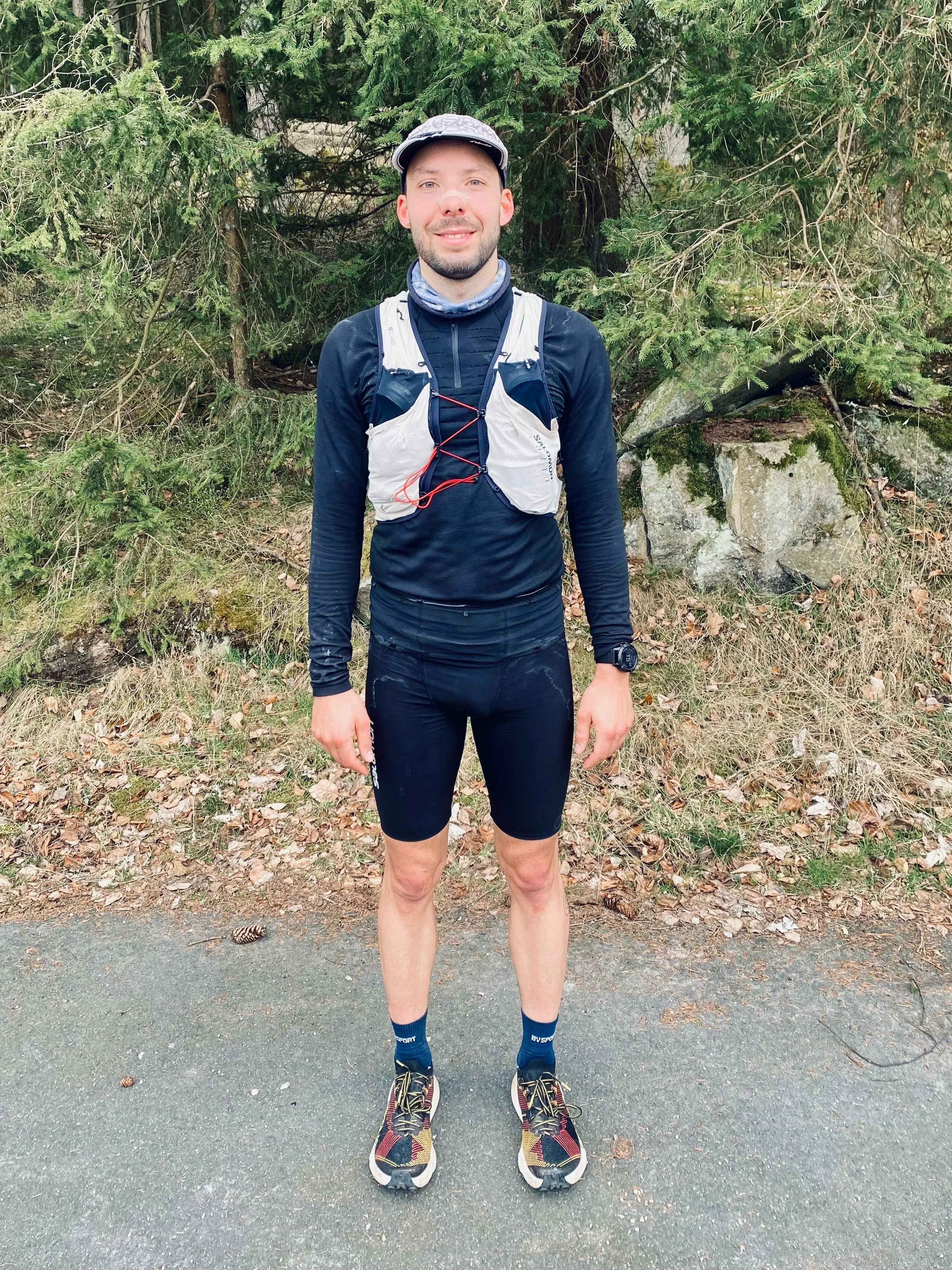 Foto von Christian im Ziel an der Luisenburg.